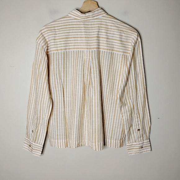 Madewell Boxy Workwear Shirt S Cotton Stripe Button Down Minimalist - Picture 5 of 8